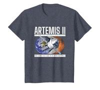 Artemis-2 Commemorative T-Shirt, Youth, Heather Blue, Medium