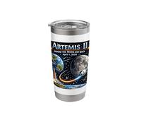 Artemis 2 Journey Around the Moon and Back 2026 Stainless Steel Insulated Tumbler
