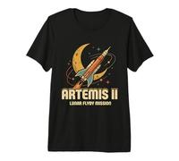 Artemis 2 Launch Lunar Mission Moon Rocket Premium T-Shirt