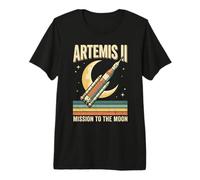 Artemis 2 Launch Moon Rocket Premium T-Shirt