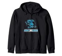Artemis 2 Mission Astronaut Space Exploring Rocket Sience Zip Hoodie