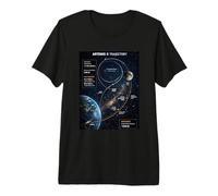 Artemis 2 Route Map SLS Rocket Launch Mission to The Moon Premium T-Shirt