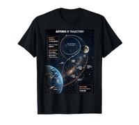 Artemis 2 Route Map SLS Rocket Launch Mission to The Moon T-Shirt