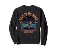 Artemis 2026 Back To The Moon Lunar Rover Retro Sci-Fi Space Sweatshirt