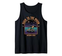 Artemis 2026 Back to The Moon Lunar Rover Retro Sci-Fi Space Tank Top