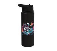 Artemis Astronaut Disc Jockey Spaceman Dj Space Artemis Stainless Steel Insulated Water Bottle