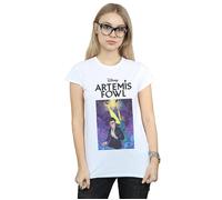 Artemis Fowl Book Cover Cotton T-Shirt Disney White M