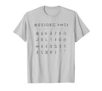 Artemis Fowl Fairy Alphabet T-Shirt, Men, Silver Grey, X-Large