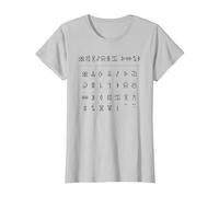 Artemis Fowl Fairy Alphabet T-Shirt, Women, Silver Grey, Medium