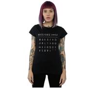 Artemis Fowl Gnommish Alphabet Cotton T-Shirt Disney Black XXL