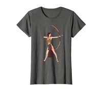 Artemis Goddess of Hunting Greek Mythology Ancient Hunter T-Shirt, Women, Asphalt Grey, Medium