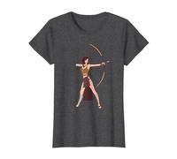 Artemis Goddess of Hunting Greek Mythology Ancient Hunter T-Shirt, Women, Dark Heather Grey, X-Small