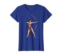 Artemis Goddess of Hunting Greek Mythology Ancient Hunter T-Shirt, Women, Royal Blue, Medium