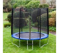 Artemis Home Acrobat 8Ft Or 244Cm Round Outdoor Trampoline With Blue Padding, Safety Enclosure And Ladder