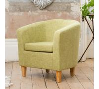Artemis Home Alderwood 68cm Wide Fabric Tub Chair Armchair in Green Artemis Home Green