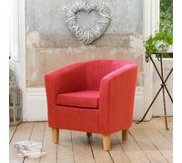 Artemis Home Alderwood Red Tub Chair, Red