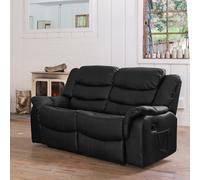 Artemis Home Almeira 2 Seat Recliner Sofa in Black Artemis Home Black