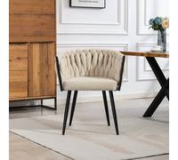 Artemis Home Aneta Fabric Accent Chairs - Set of 2 in Beige | Size: 2 Pack Artemis Home Beige 2 Pack