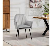 Artemis Home Carrara Velvet Dining Chairs - Set of 2 - Silver, Silver