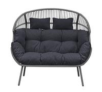 Artemis Home Cocona 2 Seat Standing Egg Chair in Dark Grey Artemis Home Dark Grey