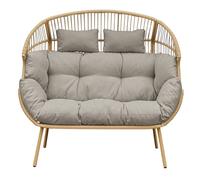 Artemis Home Cocona 2 Seat Standing Egg Chair in Light Brown Artemis Home Light Brown