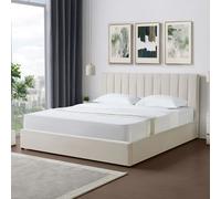 Artemis Home Evelynne Fabric 180cm Superking Ottoman Bed Frame in Beige | Size: Super King Artemis Home Beige Super King