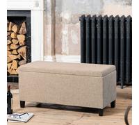 Artemis Home Henbury Storage Ottoman in Light Brown Artemis Home Light Brown