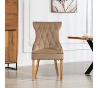 Artemis Home Martina Velvet Fabric Dining Chairs - Set of 2 in Brown | Size: 2 Pack Artemis Home Brown 2 Pack