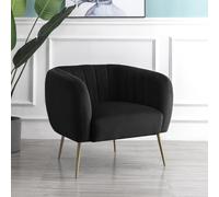 Artemis Home Matilda Accent Chair in Black | Size: Armchair Artemis Home Black Armchair