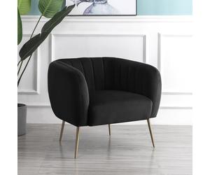 Artemis Home Matilda Accent Chair in Black | Size: Armchair Artemis Home Black Armchair