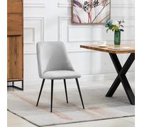 Artemis Home Morandi Velvet Dining Chairs - Set of 2 in Silver Artemis Home Silver