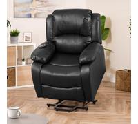 Artemis Home Northfield Dual Motor Massage Heat Riser Recliner Chair in Black Artemis Home Black