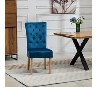 Artemis Home Pienza Velvet Dining Chairs - Set of 2 - Blue, Blue