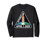 Artemis II 2 Launch to Moon Space Mission 2026 Rocket Earth Long Sleeve T-Shirt