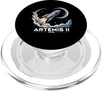 Artemis II 2026 Moon Mission Rocket, Retro Space Launch PopSockets PopGrip for MagSafe