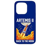Artemis II Back to the Moon Rocket Launch Space Graphic Case for iPhone 15 Pro