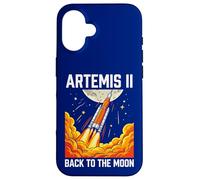 Artemis II Back to the Moon Rocket Launch Space Graphic Case for iPhone 16