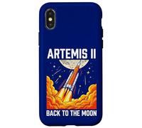 Artemis II Back to the Moon Rocket Launch Space Graphic Case for iPhone X/XS