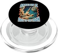Artemis II Back to The Moon Vintage Space Rocket Retro PopSockets PopGrip for MagSafe