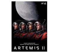 Artemis II Crew Poster - NASA Official Mission Wall Art - Astronauts Around The Moon Print, (21W x 29.7L cm (A4))