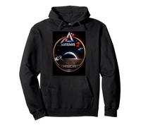 Artemis II Earthset Journey Around the Moon and Back Pullover Hoodie