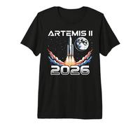 Artemis II Launch Back to The Moon 2026 Space Premium T-Shirt