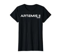Artemis II Launch Back to the Moon 2026 Value Graphic T-Shirt, Women, Black, XL