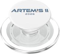 Artemis II Launch Mission to The Moon 2026 Futuristic Text PopSockets PopGrip for MagSafe