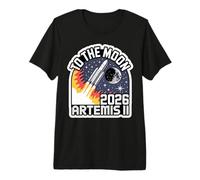 Artemis II Launch to The Moon 2026 Space Premium T-Shirt