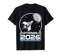 Artemis II Launch to The Moon 2026 Value Graphic T-Shirt, Men, Black, S