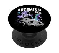 Artemis II Launch to The Moon Space 2026 Astronaut Alien PopSockets Adhesive PopGrip