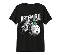 Artemis II Launch to The Moon Space 2026 Astronaut Alien Premium T-Shirt