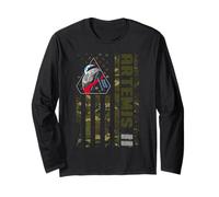 Artemis II Patch Us Camo Flag Back to The Moon Patriotic Long Sleeve T-Shirt