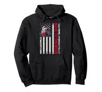 Artemis II Patch Us Flag Back To The Moon Patriotic Pullover Hoodie